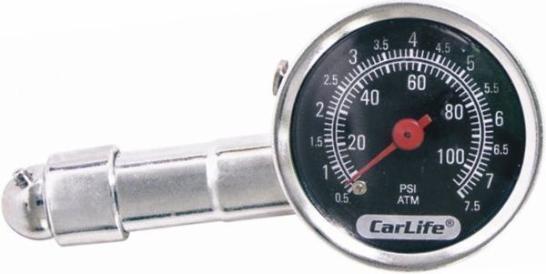 Манометр автомобільний CarLife TG571 7,5 Атм