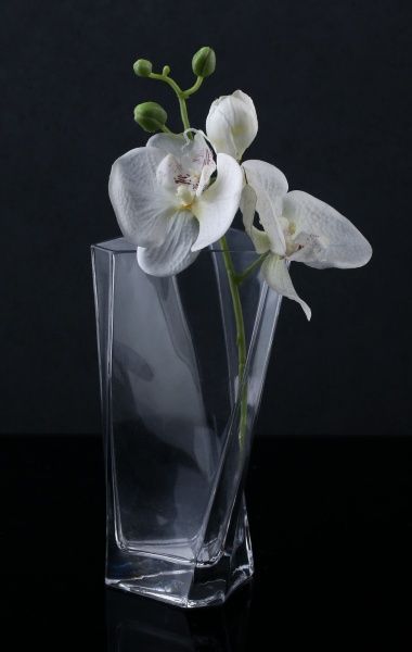 Ваза стеклянная прозрачная 31-108-044 Viola