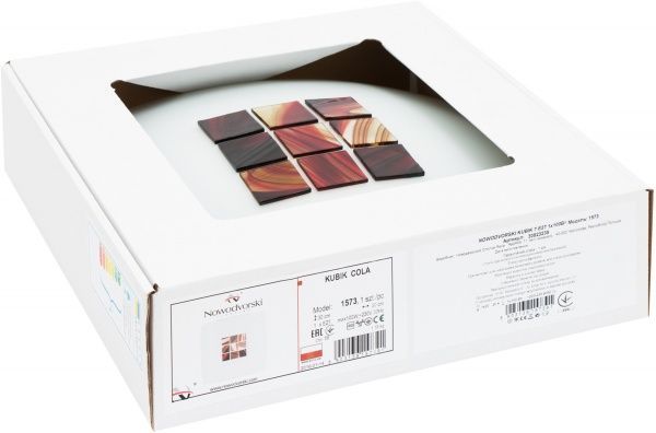 Світильник настінно-стельовий Nowodvorski KUBIK 7 1x100 Вт E27 шоколадний 1573 