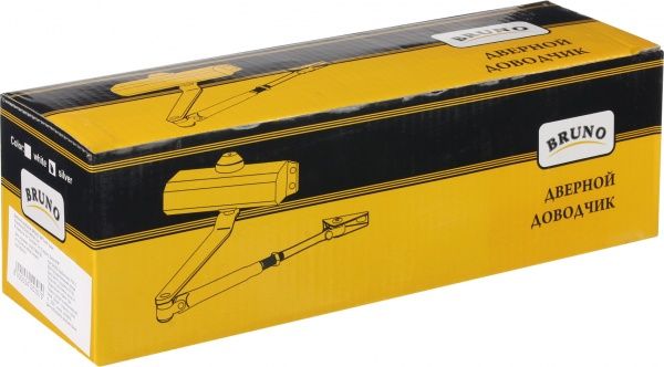 Доводчик дверний Bruno BR3 матовий хром 50 кг