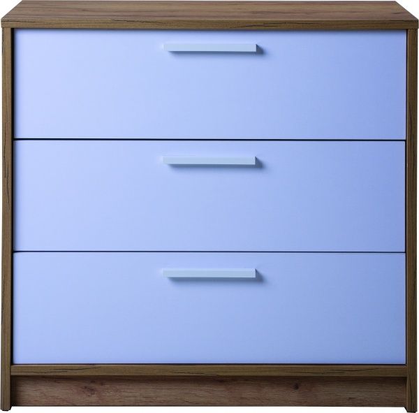 Комод Nowy Styl COTTA 3Ш 710х686х354 дуб золотий/білий 