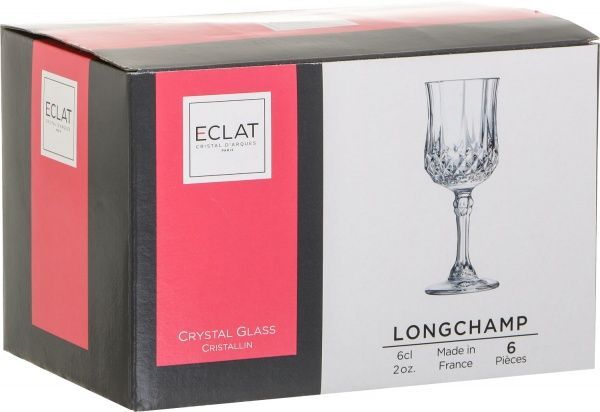 Набор рюмок Longchamp 60 мл 6 шт. L9754 Eclat