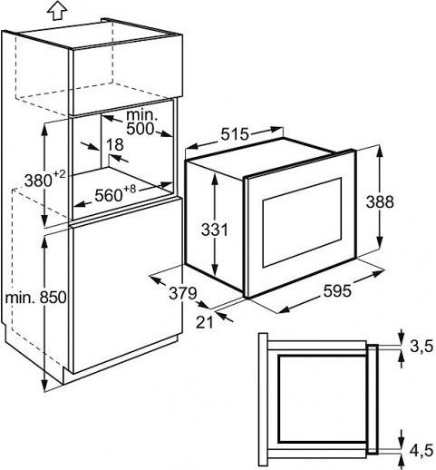 Вбудовувана мікрохвильова піч Electrolux EMT25203OK