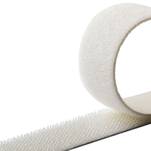 Лента-застежка самоклеющаяся HPX ZIP-FIX грибок 20 мм белая