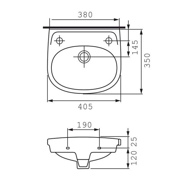 Умивальник Cersanit Eko 40 00213