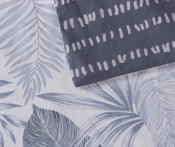 Комплект постельного белья Corina 2 серый с белым La Nuit 