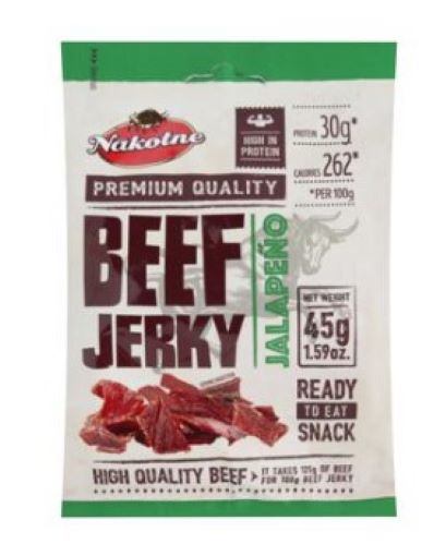Снеки NAKOTNE Говядина Вяленая с Перцем Jalapeno 45 г
