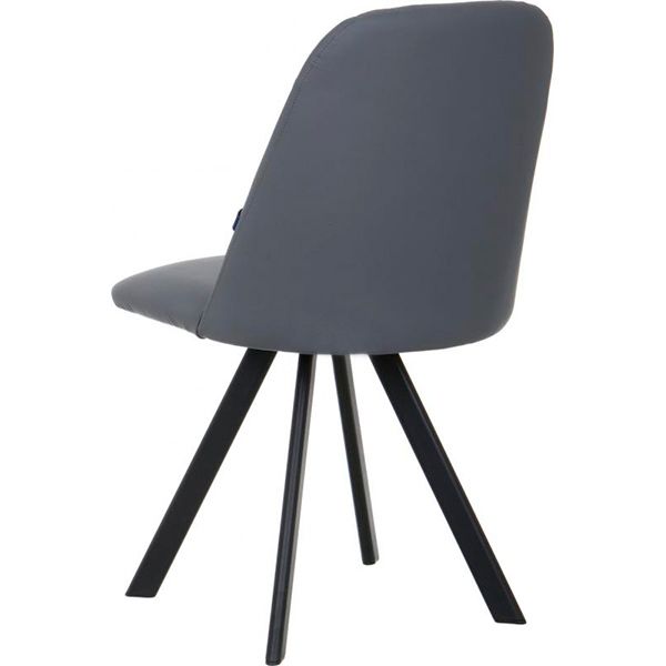 Стул Nowy Styl Milana 4L black (BOX-2) (CH) Eco-70 серый