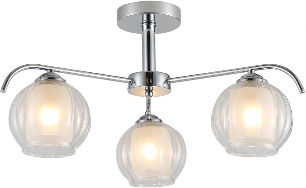 Люстра потолочная Sensio Aquarius 3x40 Вт E27 белый/хром ALG-07488/3