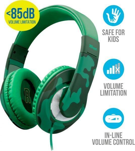 Навушники Trust Urban Sonin Kids Jungle Camo 