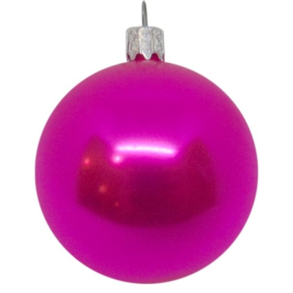 Шар новогодний d100 малиновый жемчуг 