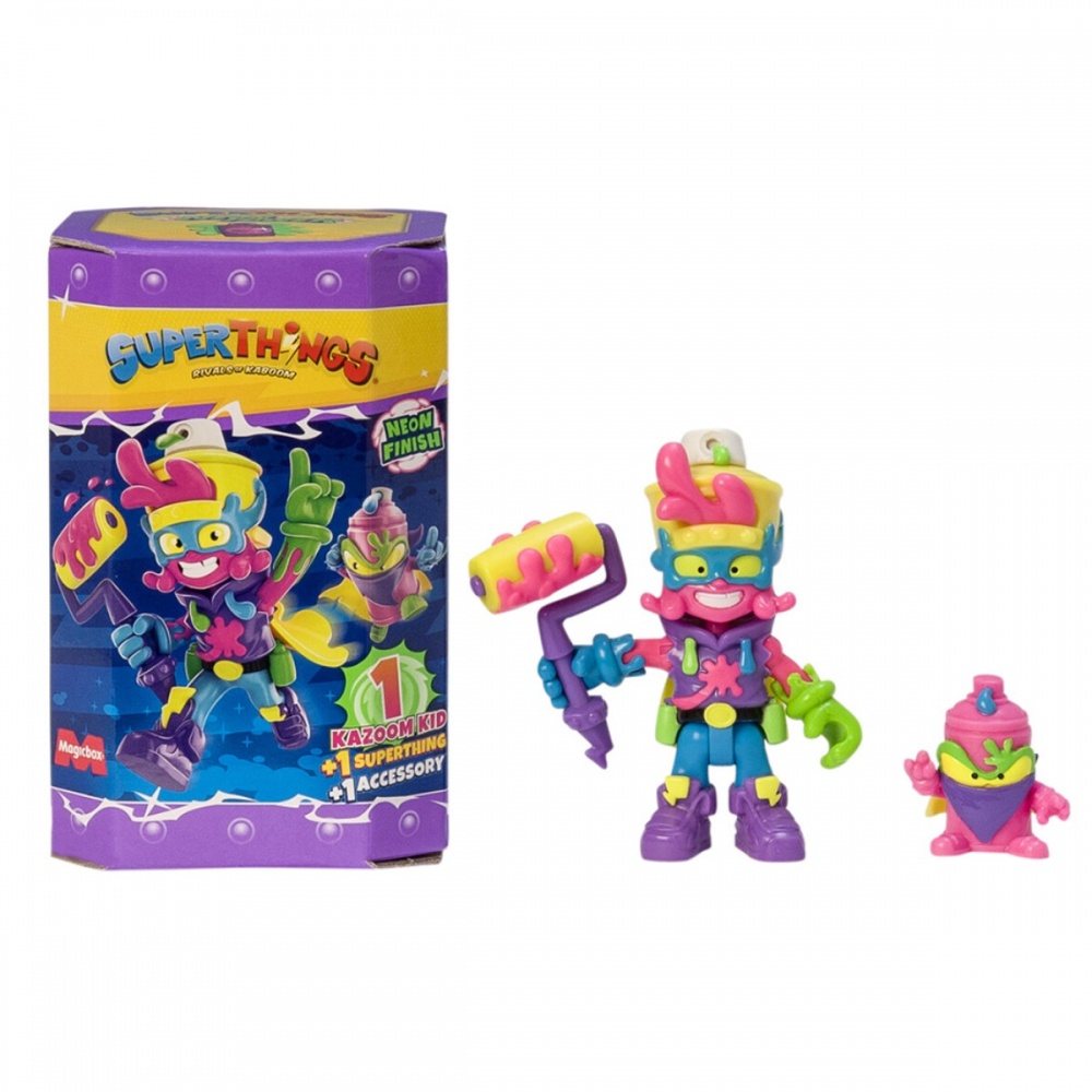Фігурка-сюрприз колекційна SuperThings Neon Power Казум Кід PST11D066IN00