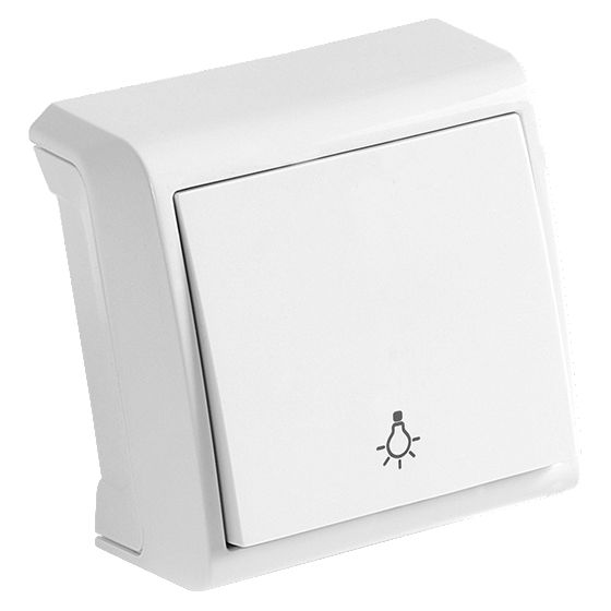 Вимикач одноклавішний Viko Vera без підсвітки білий 90681003