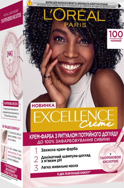 Крем-краска Excellence EXCELLENCE №100 черный 48 мл
