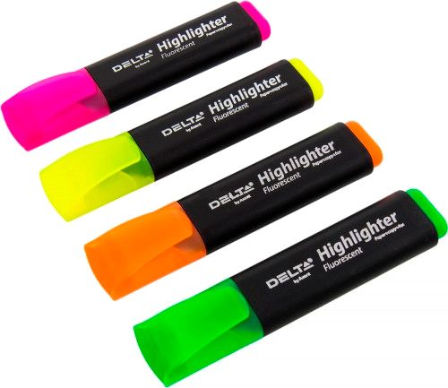 Набір текстових маркерів Axent 1-5 мм 4 шт. D2501-40 різнокольоровий 