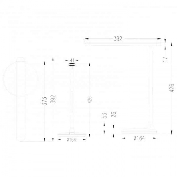 Настольная лампа HOROZ ELECTRIC ARYA черный 049-030-0008-020
