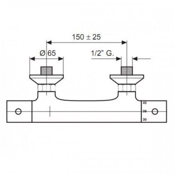 Смеситель для душа Emmevi Rubinetterie Lyra СR9402