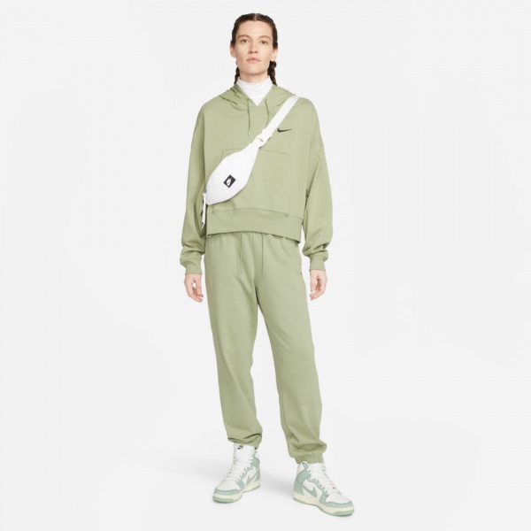 Джемпер Nike W NSW JRSY OS PO HOODIE DM6417-386 р.S зелений