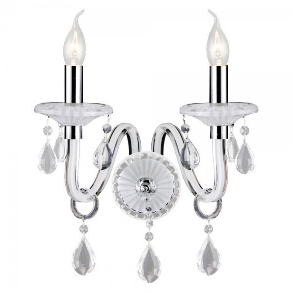 Бра Victoria Lighting 2x40 Вт E14 белый Cordelia/AP2 white 