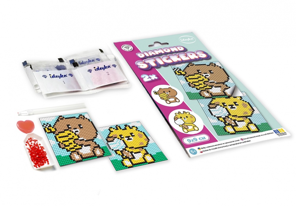 Алмазная мозаика Милые зайчата Ideyka