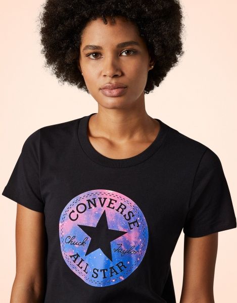 Футболка Converse GALAXY INFILL CHUCK PATCH TEE 10017055-001 L чорний