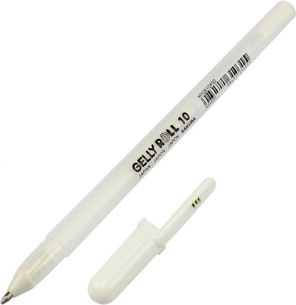 Набор ручек гелевых Sakura BASIC BOLD 10 белая 3 штуки POXPGBWH3B 