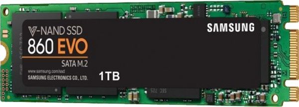 SSD-накопитель Samsung 860 Evo-Series 1000GB M.2 SATA III 3D V-NAND (MZ-N6E1T0BW) 