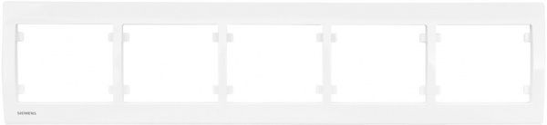 Рамка пятиместная Siemens IRIS горизонтальная белый G-S18005