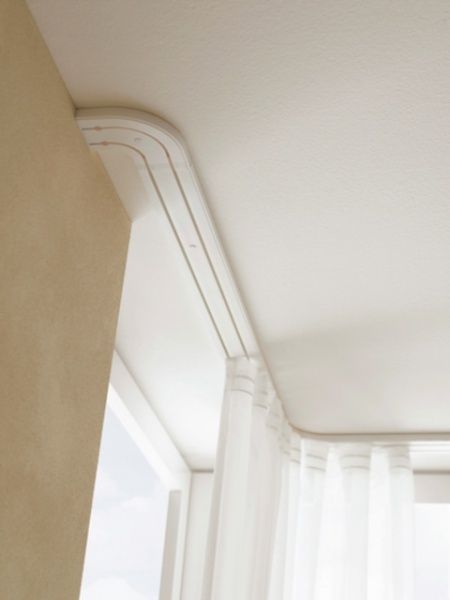 Поворот Gardinia внутрішній потрійний набірний білий 