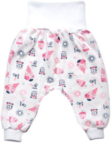 Повзунки дитячі Модний Карапуз р.80 білий із принтом 303-00031-2 