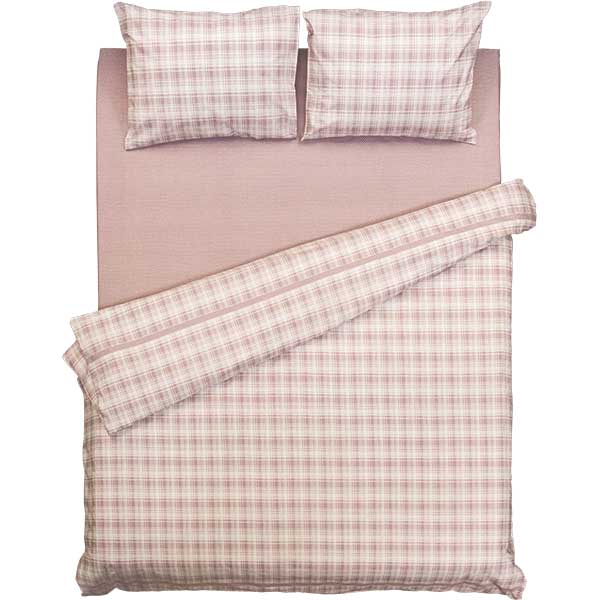 Комплект постільної білизни двоспальний La Nuit Basic клітина бежева