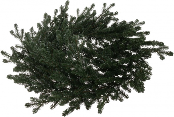 Венок новогодний литой Венский большой зеленый d590 мм ВЛЗзв 