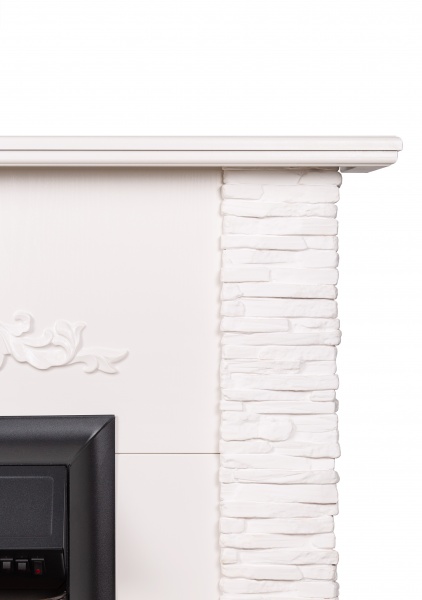 Камінокомплект ASTRA FLAME Ларнака white + INVER BLACK