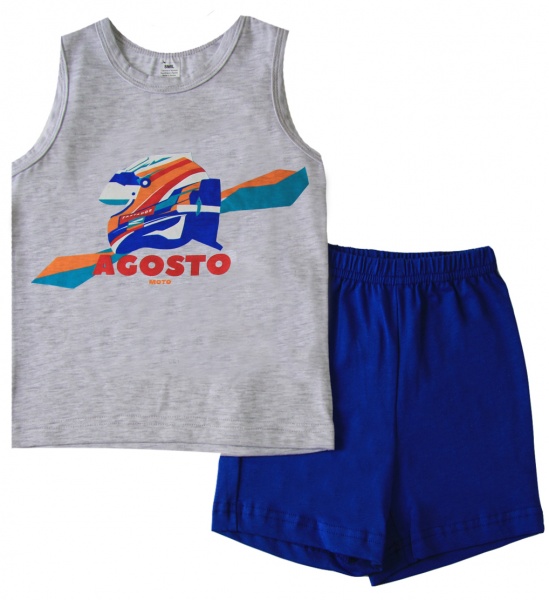 Піжама для хлопчиків Smil р.140 світло-сірий 104680 