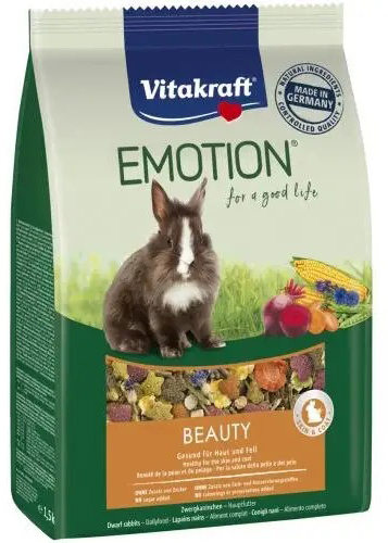 Корм Vitakraft для кроликов Emotion Beauty Selection 1,5 кг