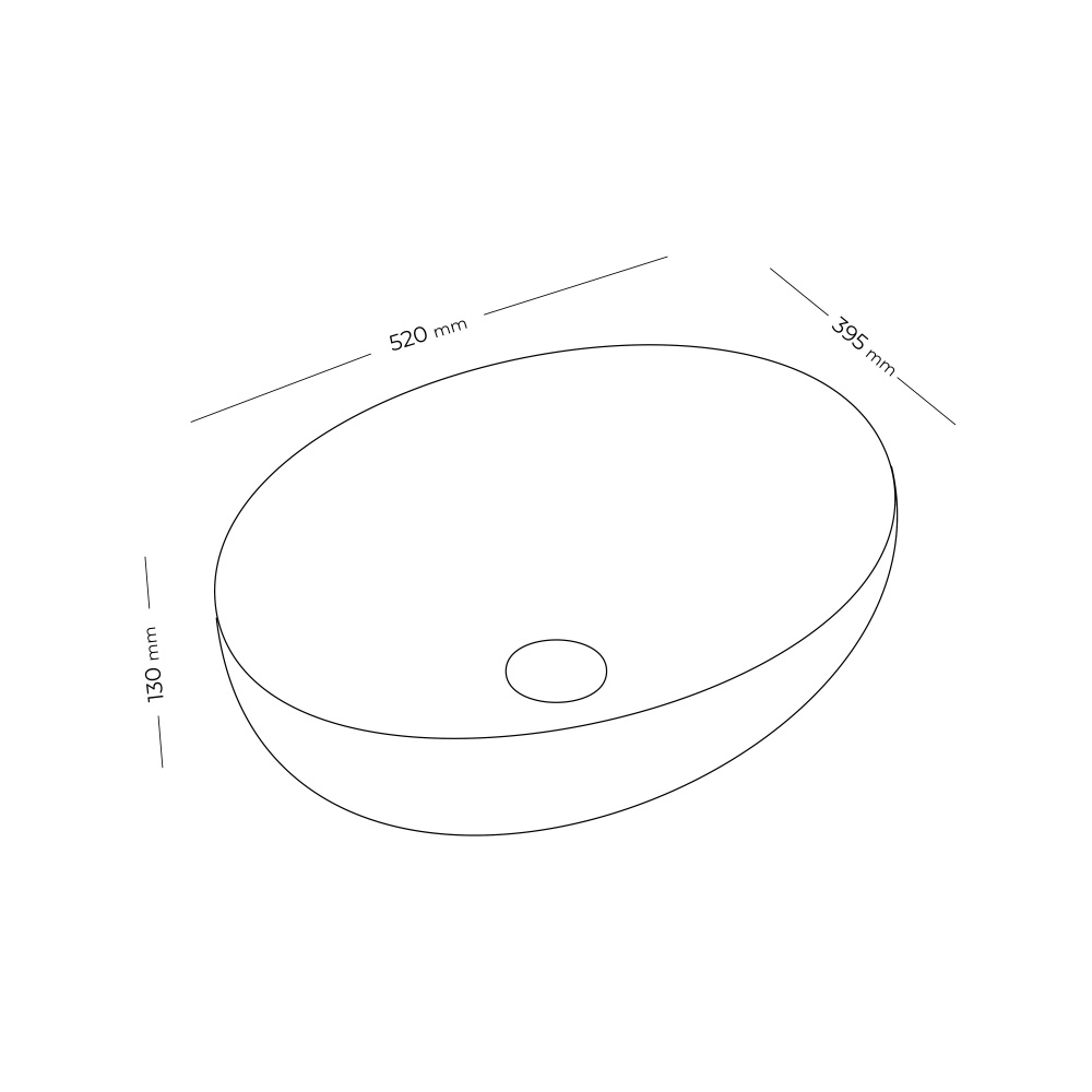 Умывальник-чаша Doosh AKVADUK DO-TS-03 Black