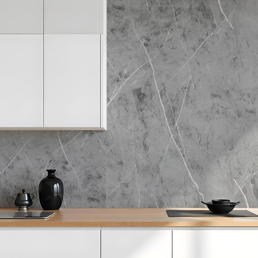 3D-панель с ПВХ самоклеящаяся Sticker Wall мрамор серый 600х3000х2 мм рулон (SW-00001702)