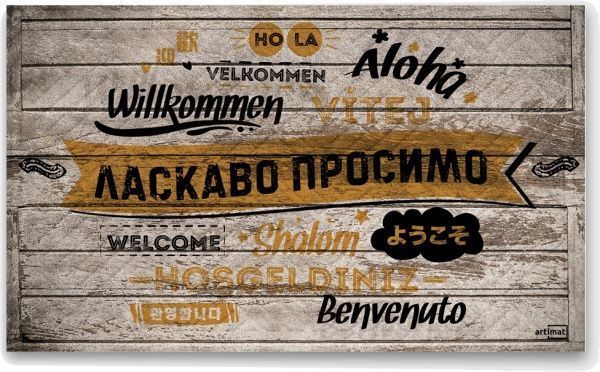 Коврик Дубенський завод ГТВ Artimat Добро пожаловать К-602-36-1 45x75 см