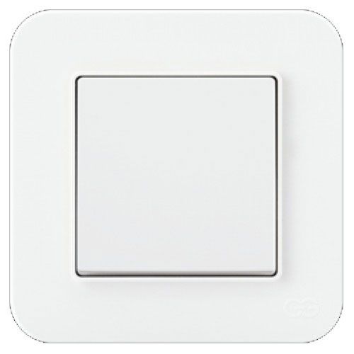 Выключатель одноклавишный Gunsan RADIUS без подсветки 10 А 250В белый 01 37 93 00 100 101