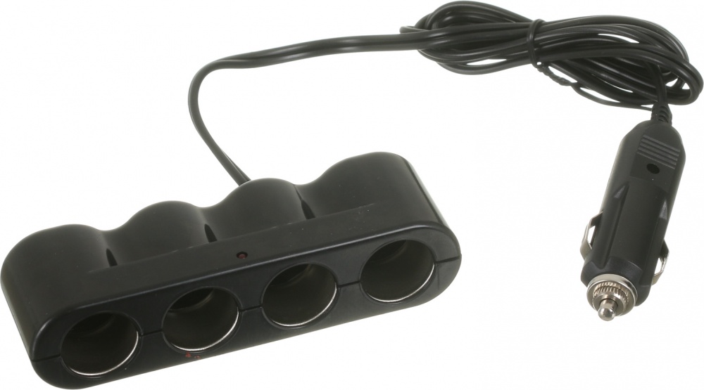 Разветвитель от гнезда прикуривателя CarCommerce 4 гнезда 42947