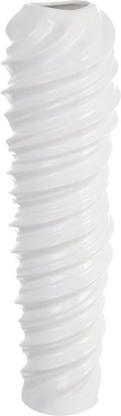 Ваза керамічна Wave 16.5х58 см біла