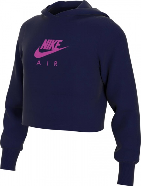 Джемпер Nike G NSW NIKE AIR CROP HOODIE CJ7413-492 р. L різнокольоровий