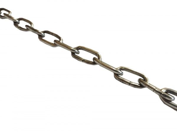 Цепь короткозвеньевая 3 мм 1 м без покрытия