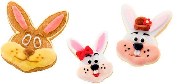 Формочки двухсторонние Зайчики DELICIA 4 размера 630870 Tescoma