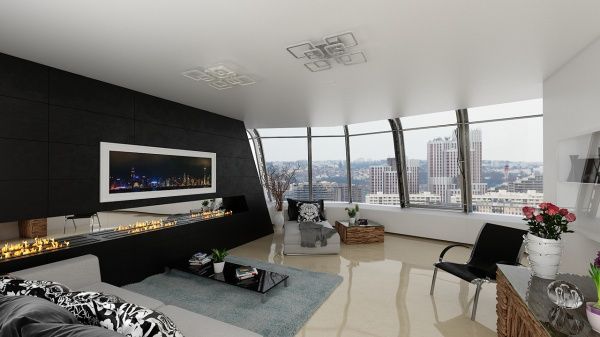 Люстра светодиодная Hopfen Fenster с пультом ДУ 120 Вт белый 