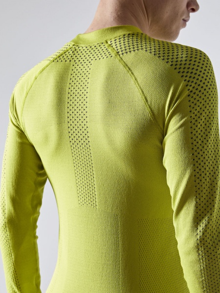 Футболка з довгим рукавом Craft ADV WARM FUSEKNIT INTENSITY LS M 1909732-503995 р.S сіро-жовтий