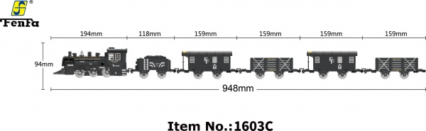 Ігровий набір Fenfa залізниця 1603C