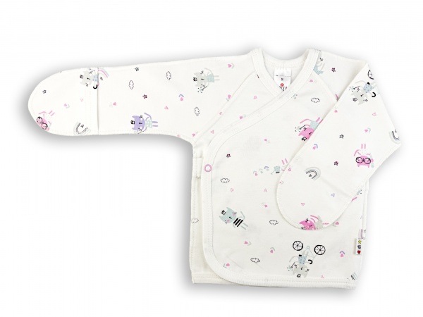 Кофточка детская для девочки ТМ Софія Кошечки р.56 белый с рисунком 426156 