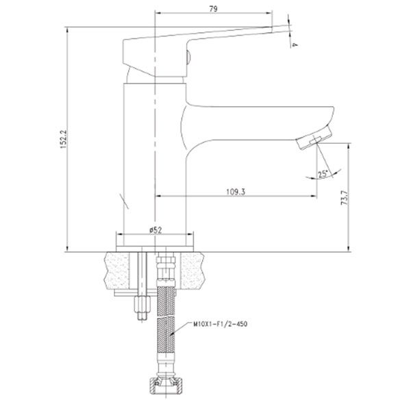 Змішувач для умивальника Imprese Laska 05040(35)
