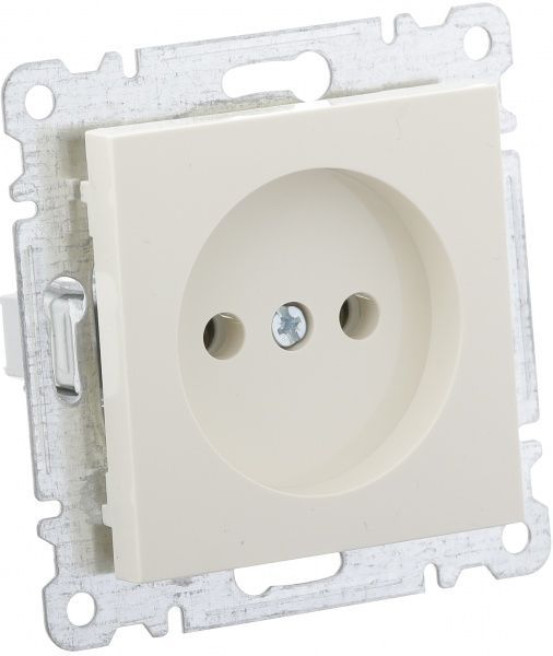 Механізм розетки без заземлення Makel Karea без шторок без кришки слонова кістка